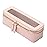 Aveniee Clear Makeup Brush Bag, Slim Cosmetic Brush Holder, small Toiletry Bag Mini Travel Case for Women, Thin Make up Bags with Dual Zipper, Cute Travel Essentials Organizer,Pink