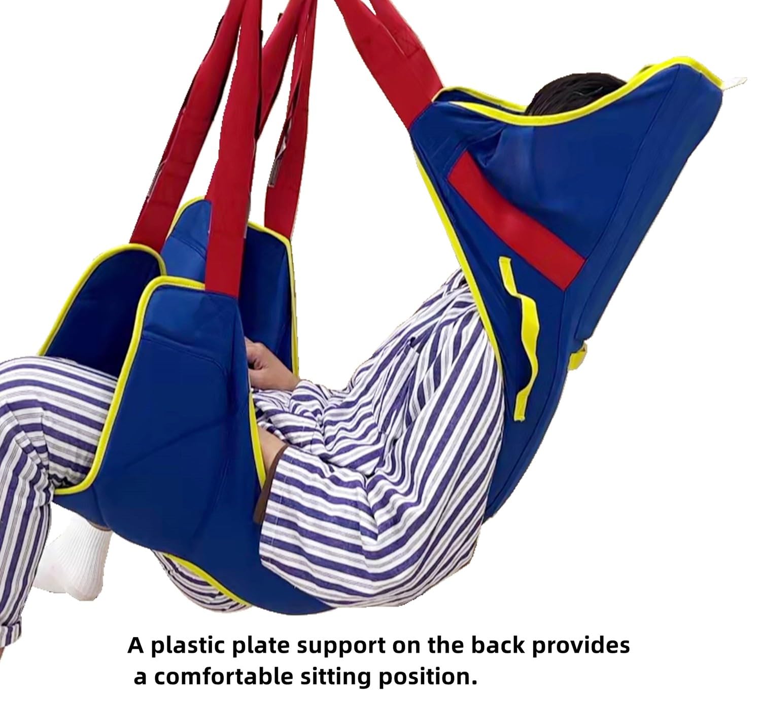 Arnés Elevación Paciente Cuerpo Completo, Inturón De Transferencia Médica De Elevación, Gruas Personas Mayores, para Enfermería, Anciano, Discapacitado, Arnes para Baño,Carga Máxima 230 Kg L
