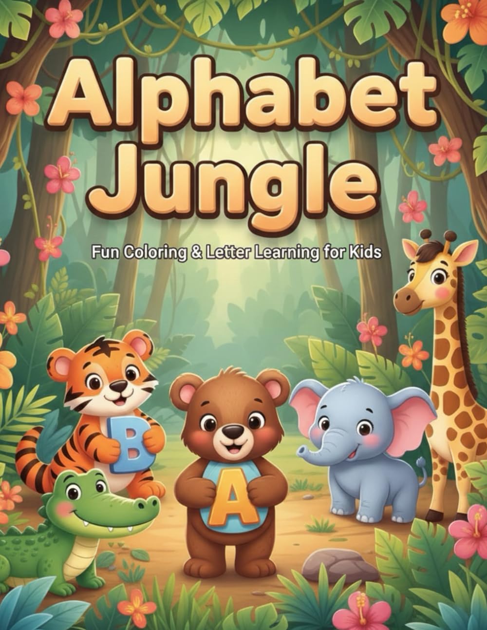 Alphabet Jungle Coloring Book