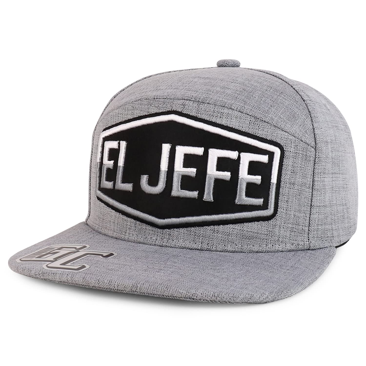 El Jefe Embroidered Flatbill Snapback Cap