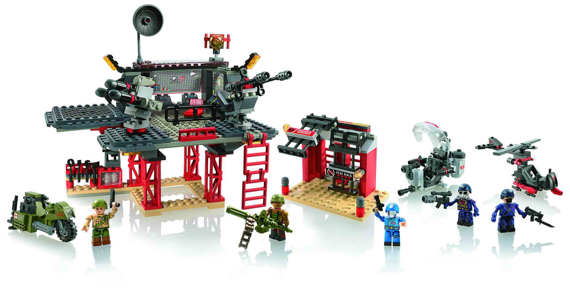 Amazon.com: Hasbro GI Joe Battle Platform Attack A3365 - 368pc Set