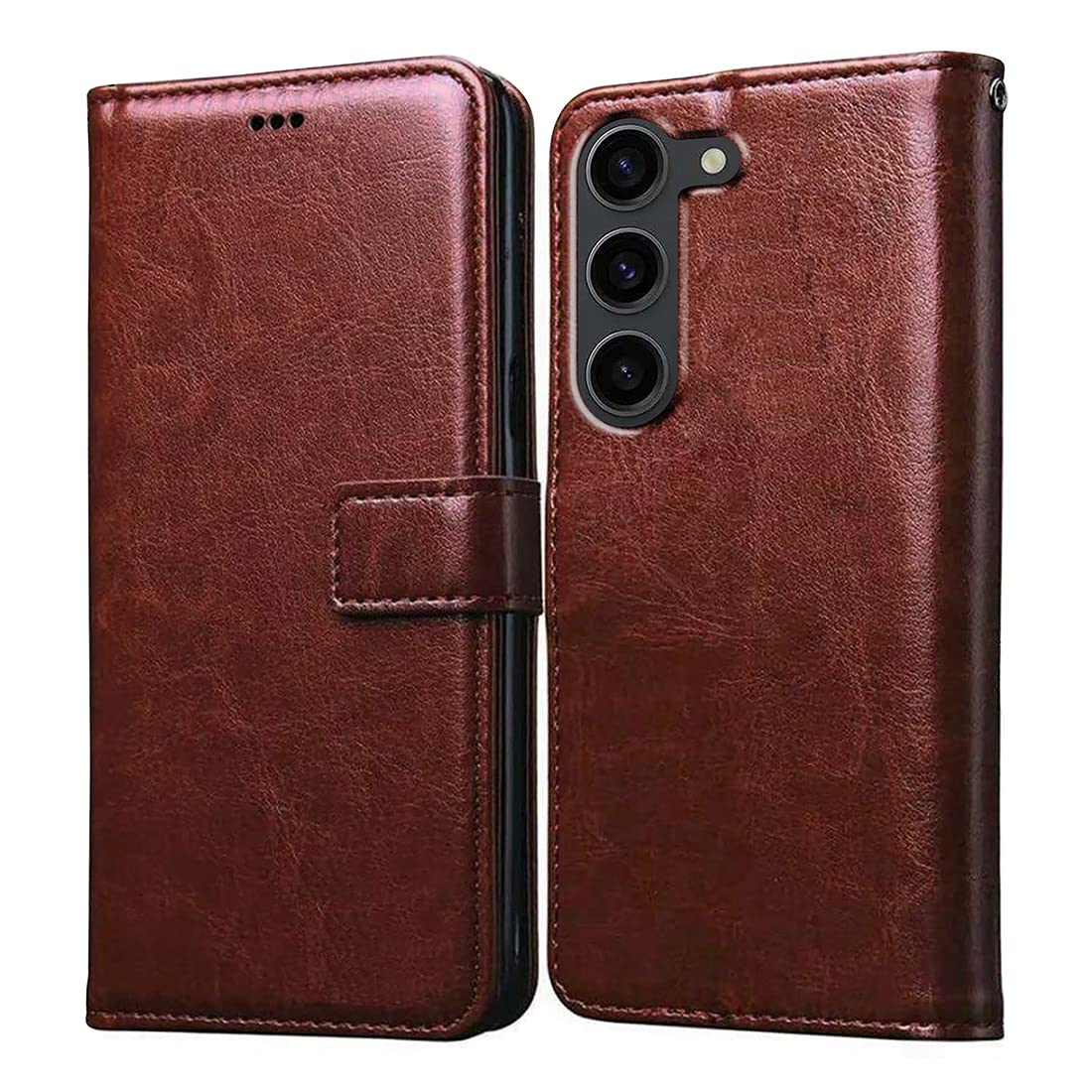 Amazon Brand- Solimo Flip for Samsung Galaxy S23 5G (Leather_Brown) (B0BX6J2MGC) Amazon Price History, Amazon Price Tracker