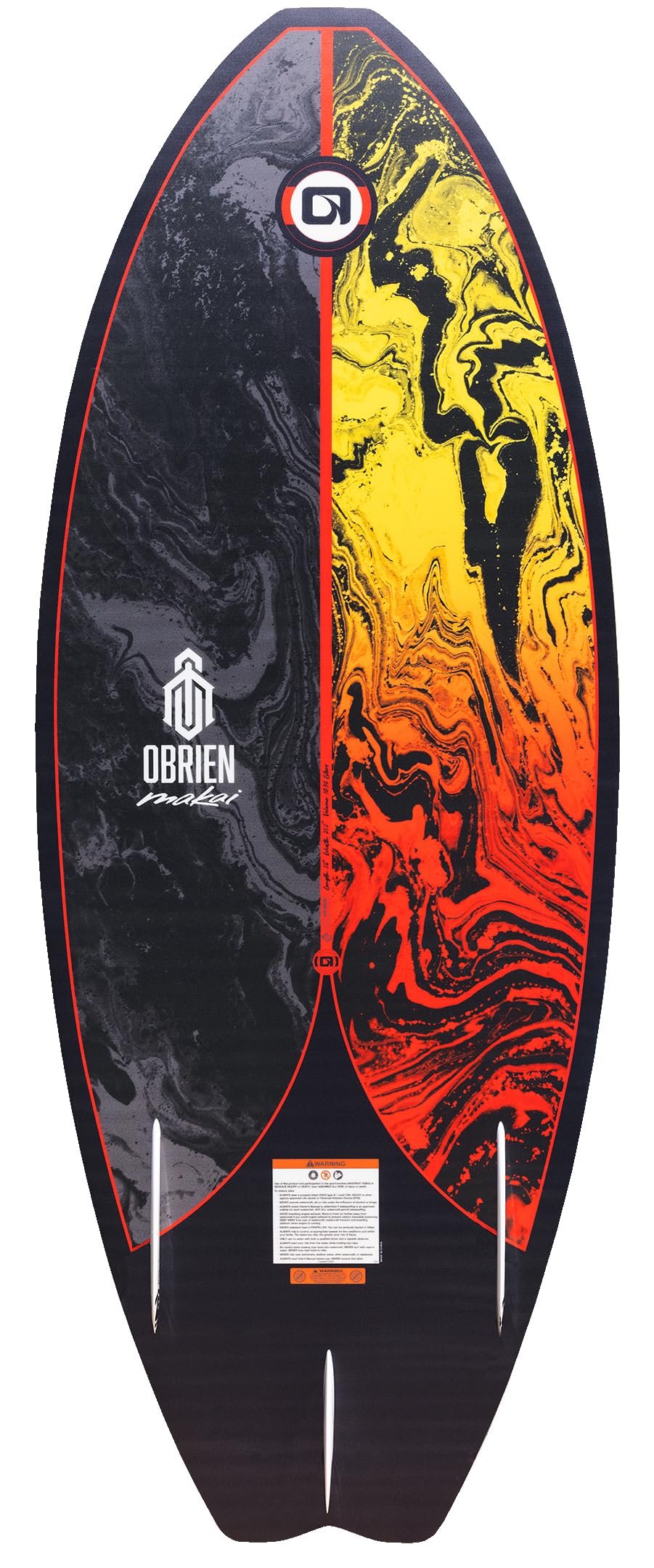O'Brien Makai Wakesurf Board – High-Performance Surf-Style Board for Speed, Stability & Control – Lightweight & Durable
