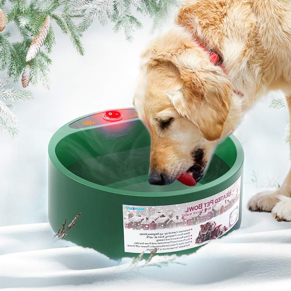 Dog Bowl Multifunctional Pet Bowl for Food & Water,Heated Pet Bowl,Constant temperature Water Food Feeder,Thermal-Bowl for Dogs Cats…