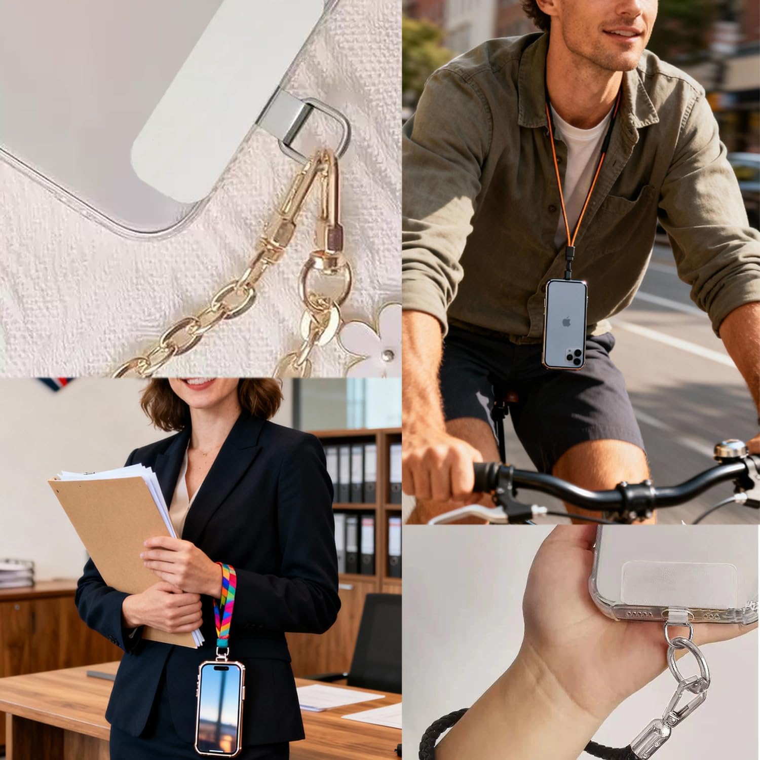 20 Pack Phone Tether Tab for Lanyard & Strap, Stainless Steel, Heavy Duty, 0.3mm Ultra Thin, Waterproof, No Tarnish - Image 6