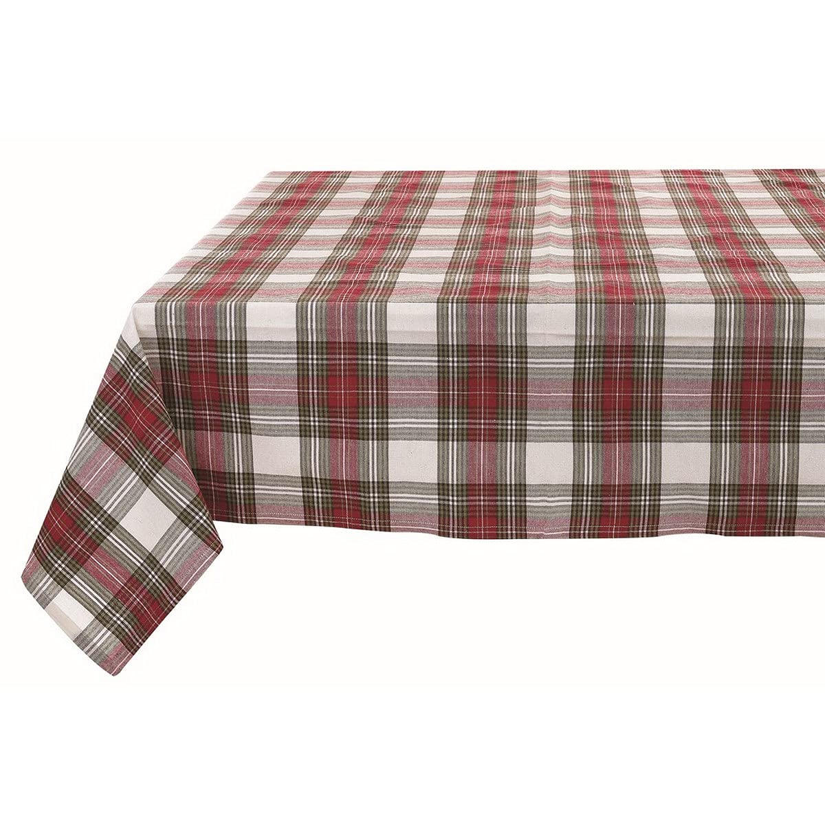 Nappe à carreaux Coorie Blanc Mariclo coton pour protéger une grande table