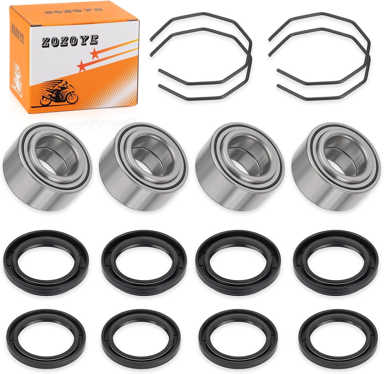 For Arctic Cat 250 300 375 454 500 4x Front or Rear Wheel Bearing + Seal 0402-275