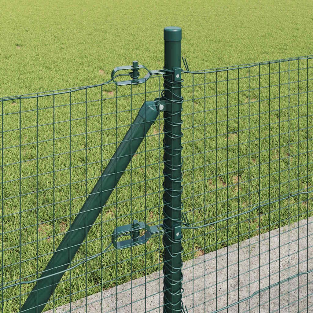 Geschweißter Metallzaun mit Betonsockel 10 x 0,6 m