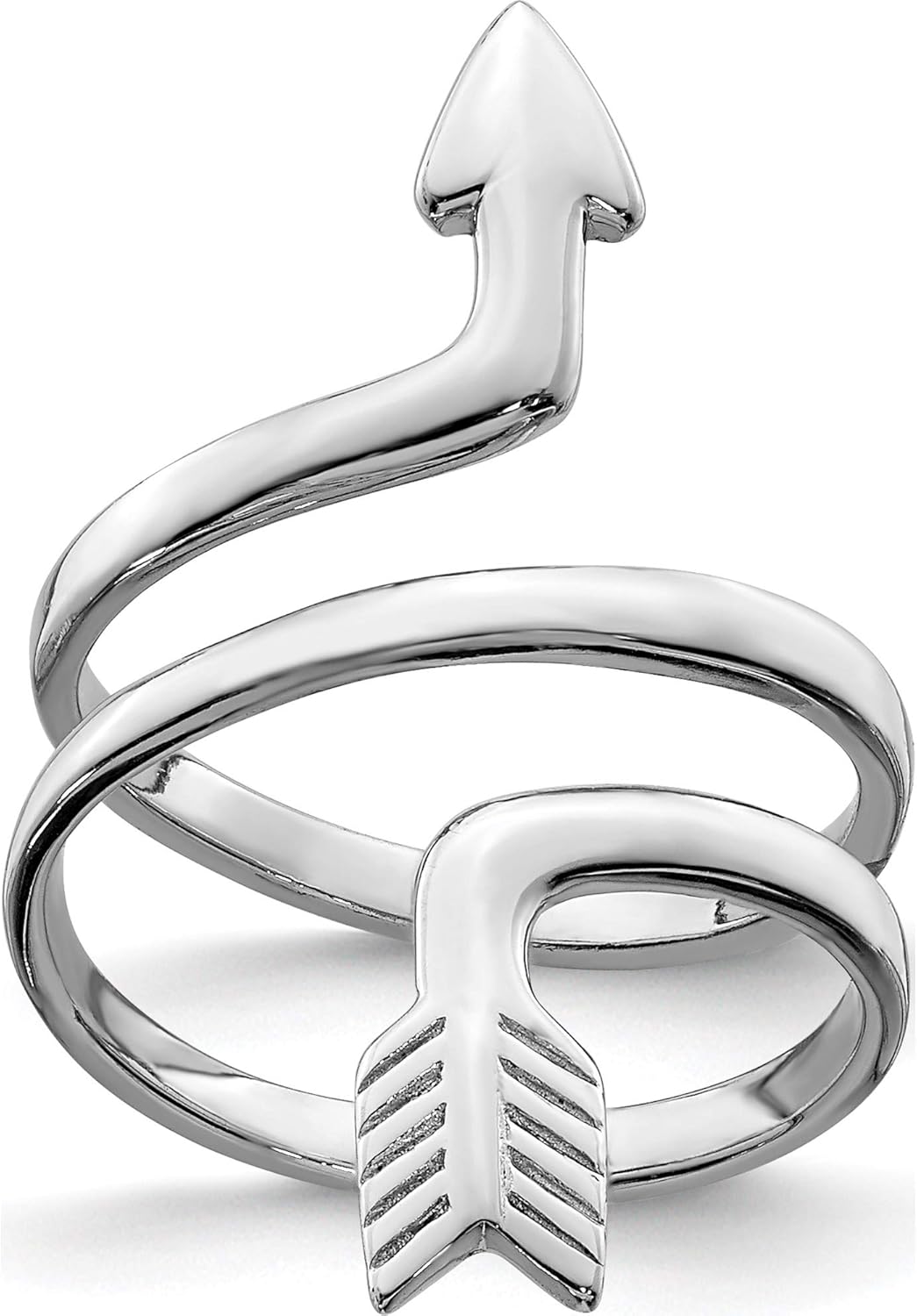 Sterling Silver Rhodium-Plated Arrow Wrap Toe Ring - Jewelry By Sweet Pea