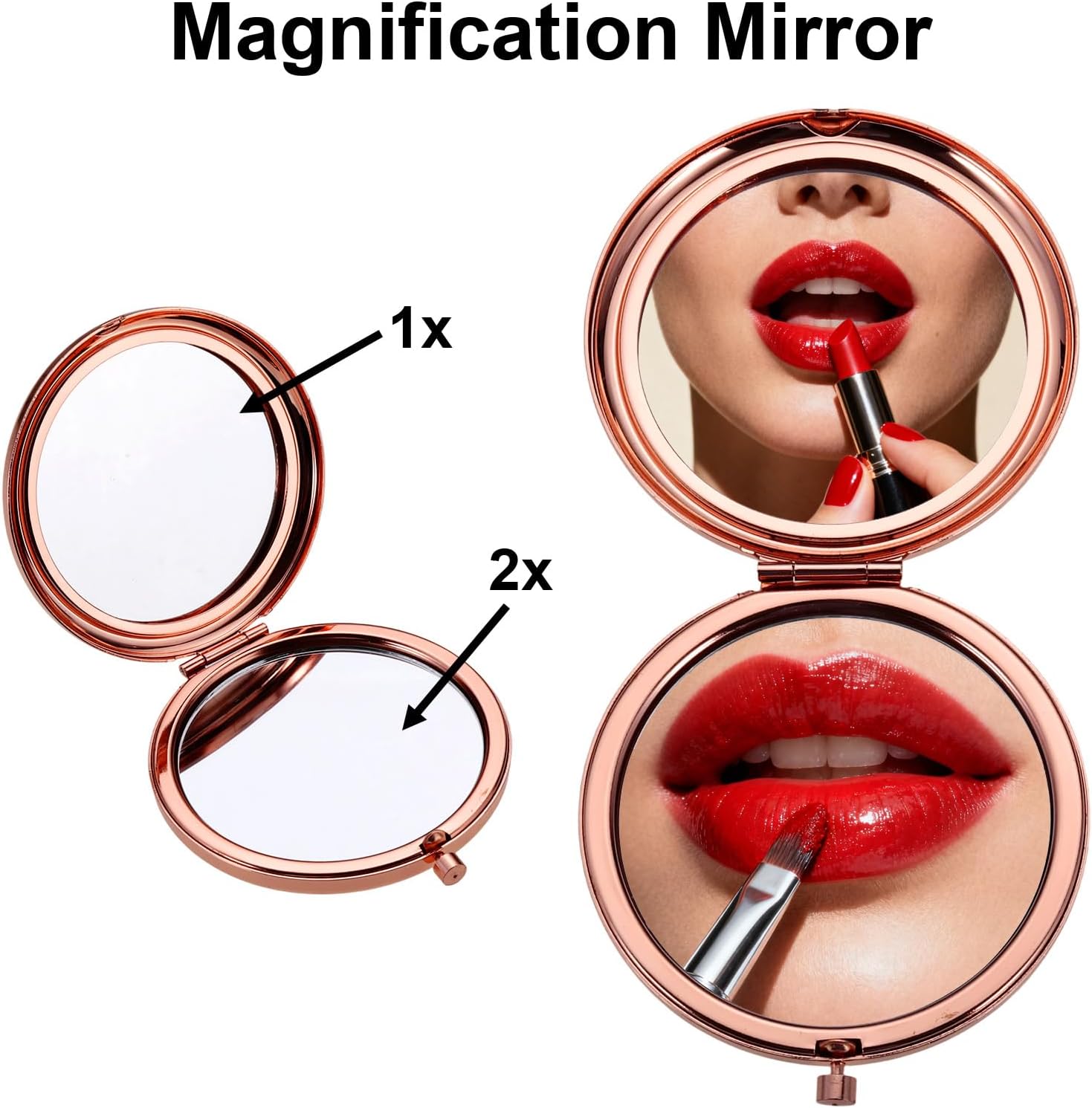 FrereFeter to My Daughter Compact Mirror - Valentines Day Basket Stuffers for Daughter Teen Girls, Sentimental Gifts for Daughter from Mom Dad, Daughter Gifts for Secret Santa, Wedding, Birthday - Image 3