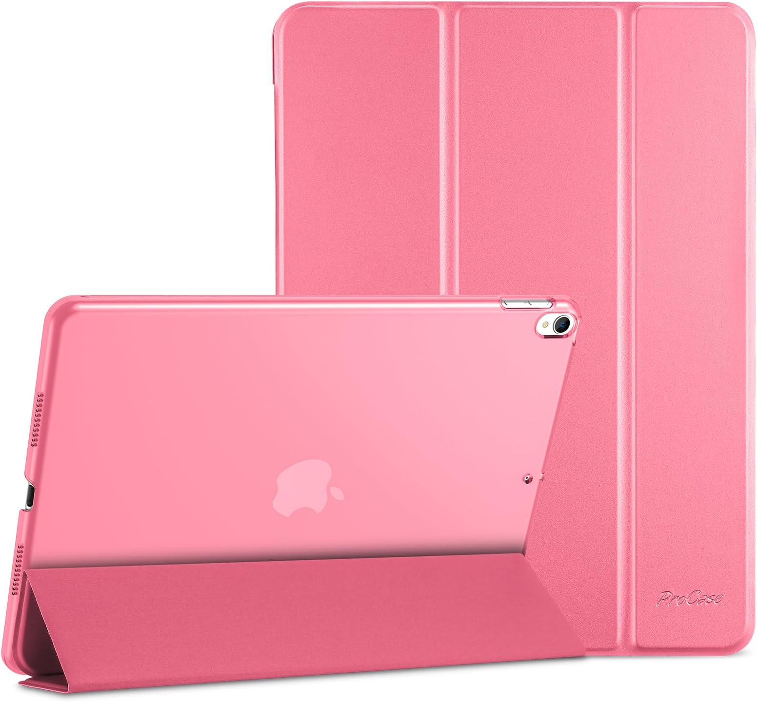 ProCase for iPad Air 3rd 10.5" 2019 / iPad Pro 10.5" 2017 Case, Ultra Slim Lightweight Cover with Translucent Back for iPad 10.5 Inch -Melonpink