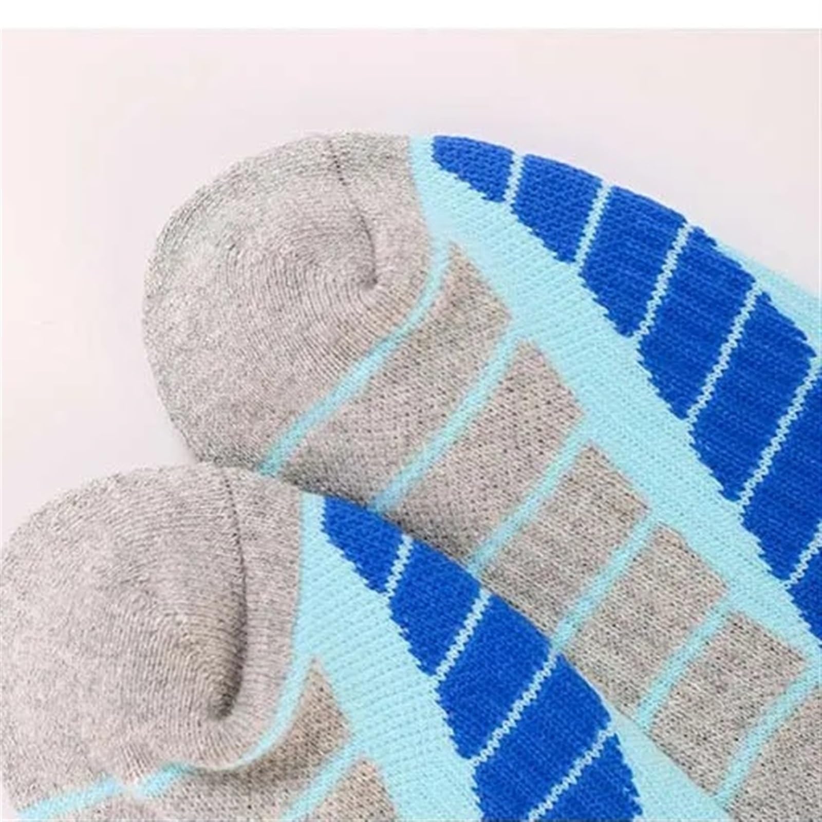 Chaussette Ski Chaussettes de Ski Chaudes en Patchwork d'hiver, Respirantes, à séchage Rapide, for l'extérieur, antidérapantes, Absorbant la Transpiration, Femmes
