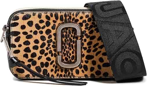 Marc Jacobs Womens The Cheetah Haircalf Snapshot, Black