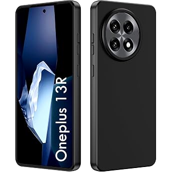 Case for Oneplus 13R Mobile Phone Case Camera Protection Shockproof Ultra Thin Soft Protective Case Matte Surface Slim Fit for Oneplus 13R Case - Black