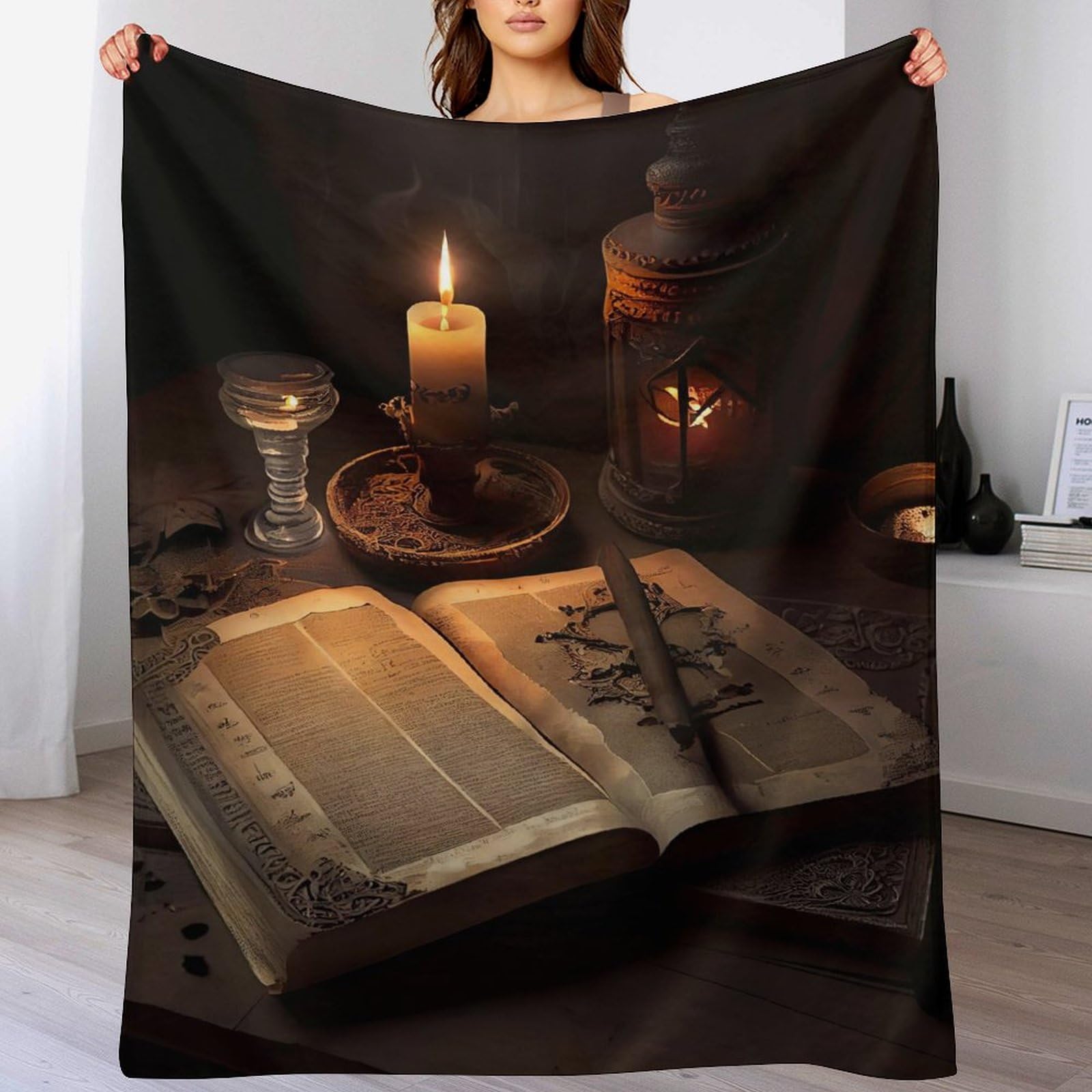 Couverture polaire livre en flanelle moelleuse lavable en machine