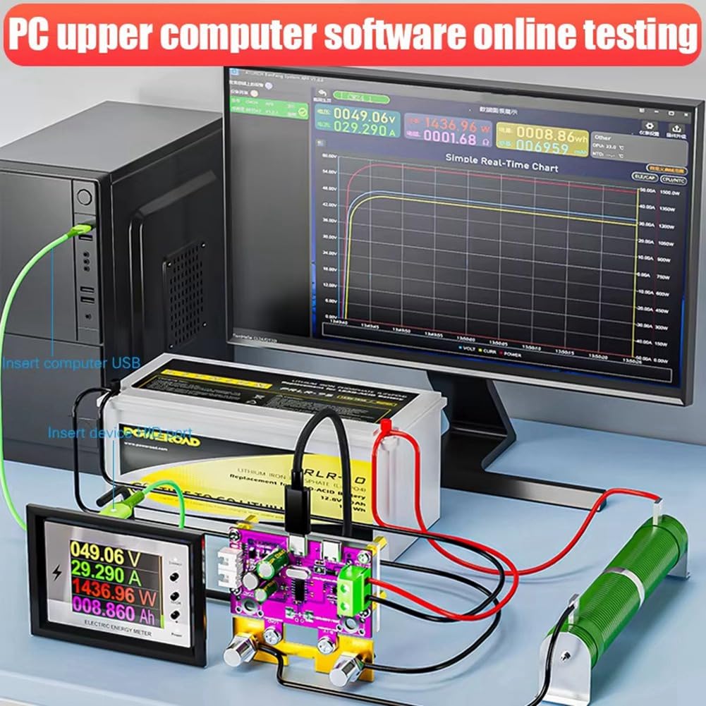 Batteriemonitor für Lithiumbatterien-Kapazitätstester DC 0-420V Tuya WiFi Digitalanzeigespannungsstrom Coulomb Messgerät 500A