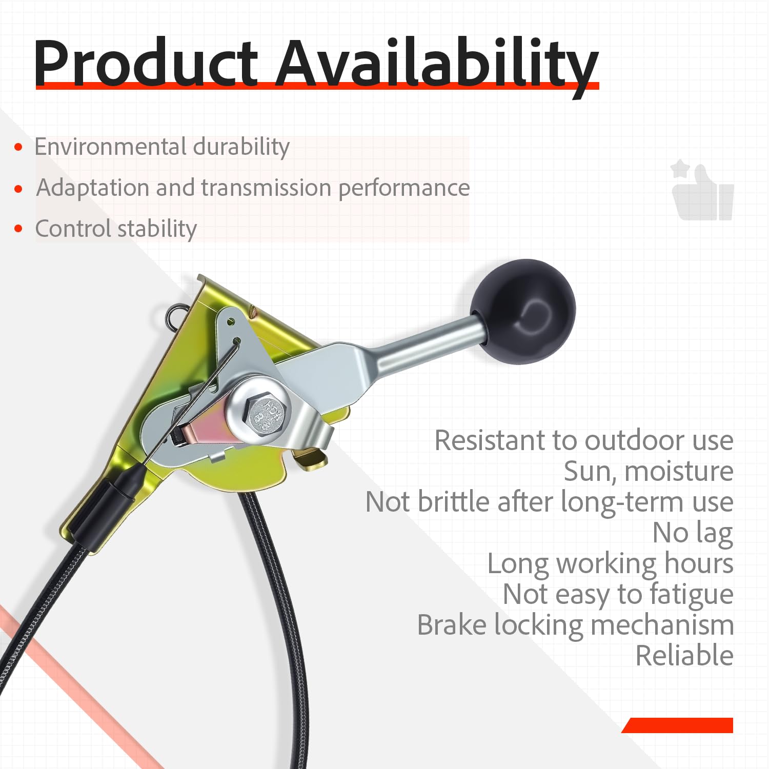 Amazon.com: XVRTJ 064-8057-00 Mower Brake Cable Fits Bad Boy Brake