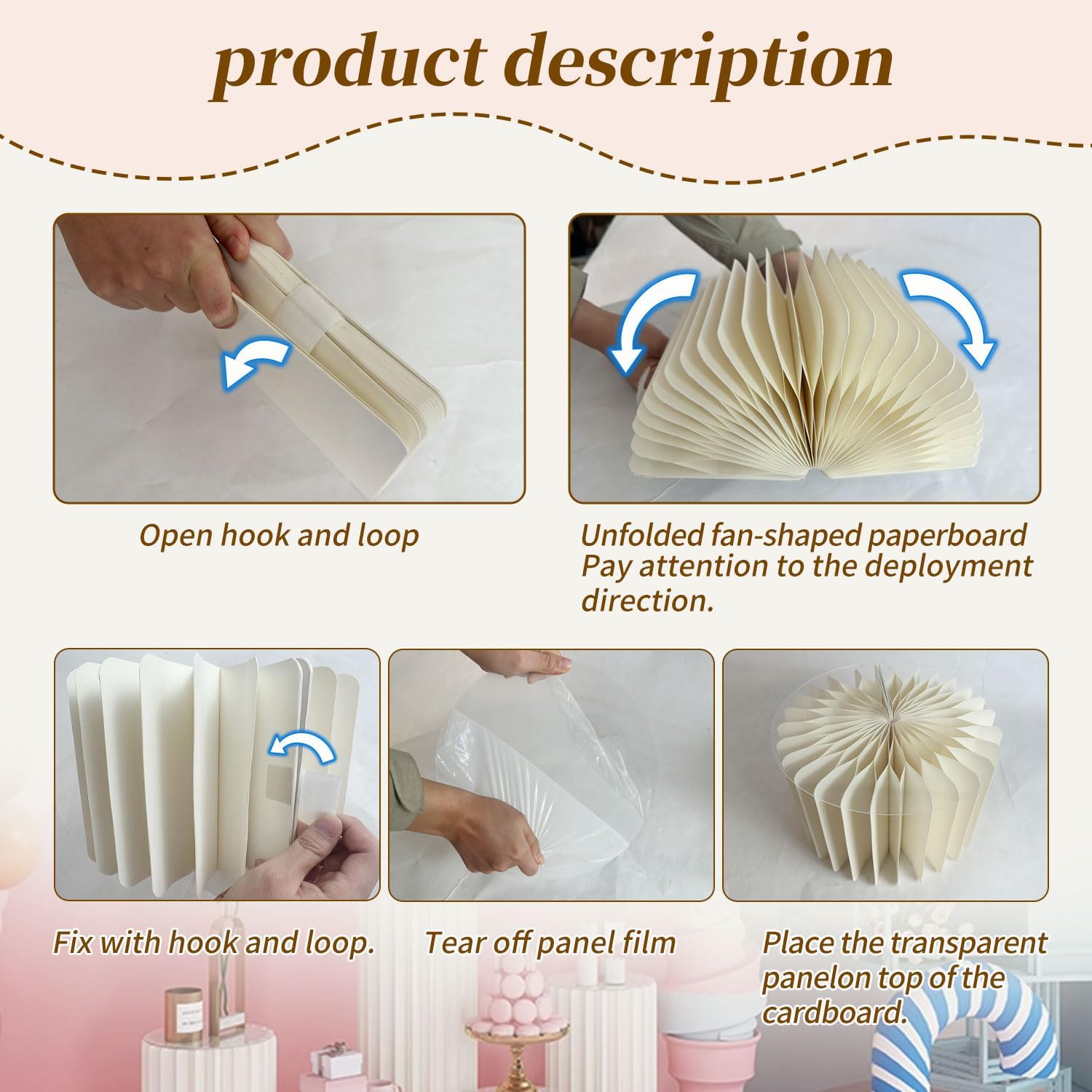 6 Pcs Foldable Buffet Risers ，Table Cylinder Display Stand Foldable Bases，Multi-Level Dessert Stands for Cupcakes，Party, Wedding, Event Decor ，Jewelry (white, 2 sizes 6pcs) (white, 4 sizes 6pcs)