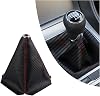 Salior Dustproof Car Shift Knob Cover, Protects Gear Shift Knob & Decorate Car Interior,Universal Gear Shift Cover for Most Manual Transmission Car Truck SUV (Black)
