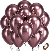 Vista 196 de Bezente - Globos de 18 pulgadas grandes y gruesos de látex redondos para cumpleaños, despedidas de soltera, revelación de género y bodas, rosa, 30