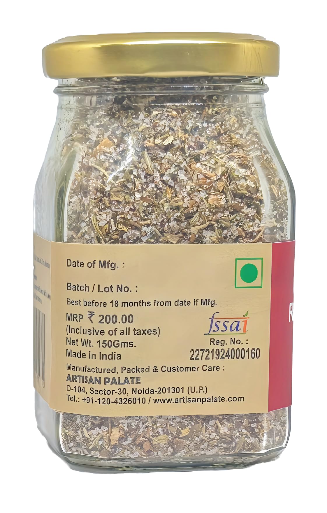 Artisan Palate Italian Herbs and Red Wine Vinegar Himalayan Pink Salt Jar | All Natural | Seasoning Mashed Potatoes, Fries, and Salad Dressings | 150 gms (Pack of 1) - Image 5 thumbnail