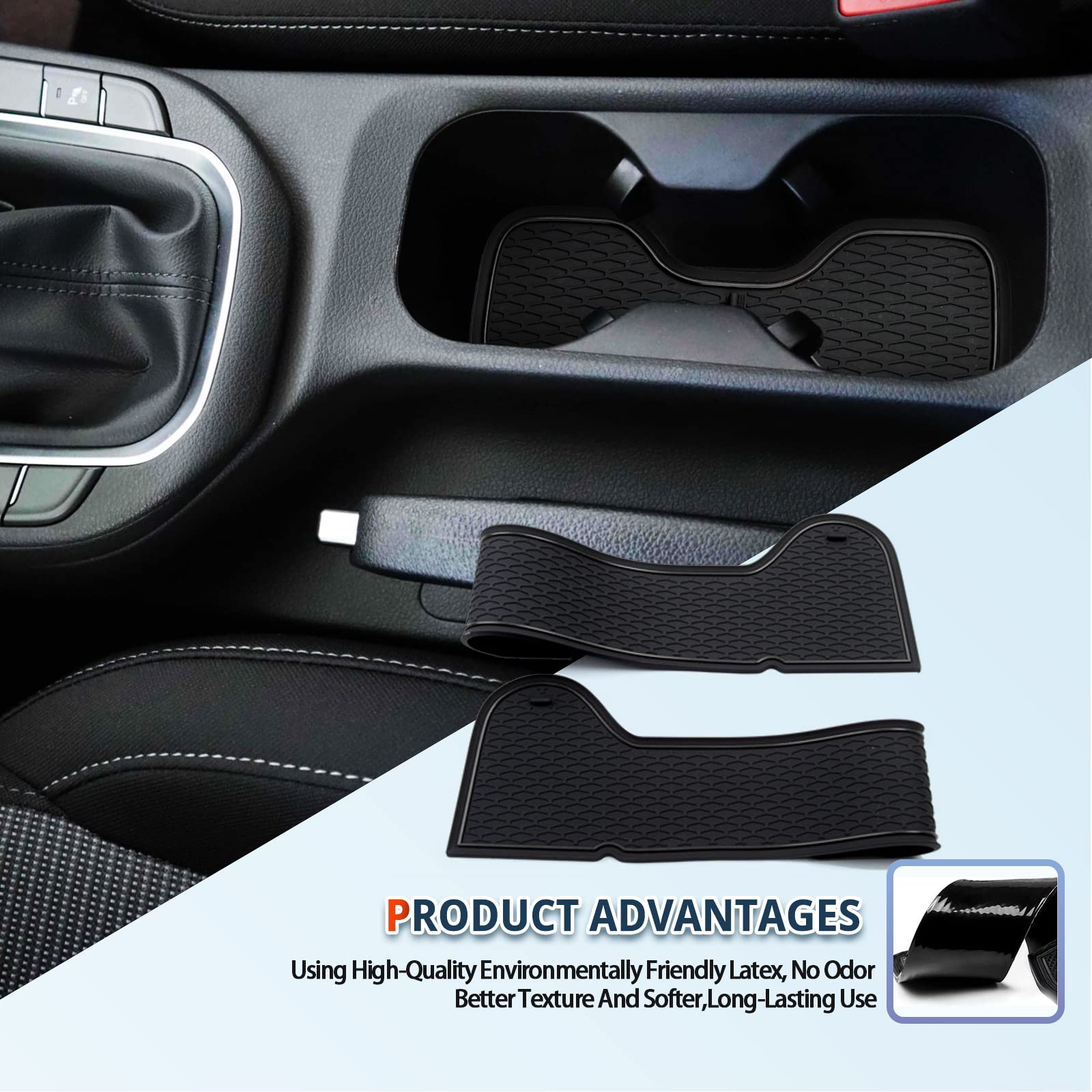 Ruiya per Hyundai i30 i30 N i30 N Line 2017-2023 2024 Antiscivolo Interno Tappetini, i30 Tappetini Gomma Tappetini in Gomma per Auto Tappetino Bracciolo Protezione i30N Accessori
