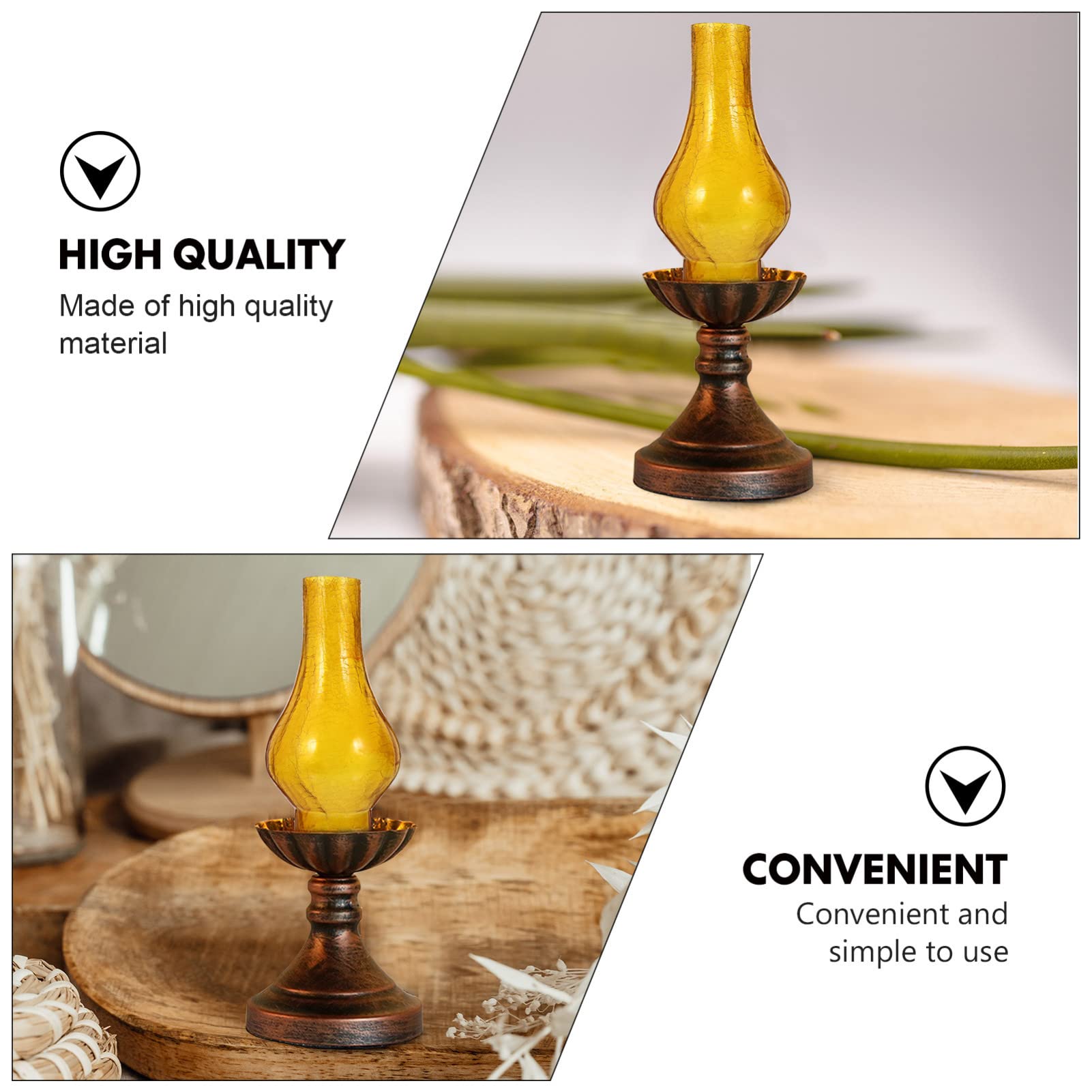 OSALADI Vintage Decor Glass Lamp Chimney - Image 3