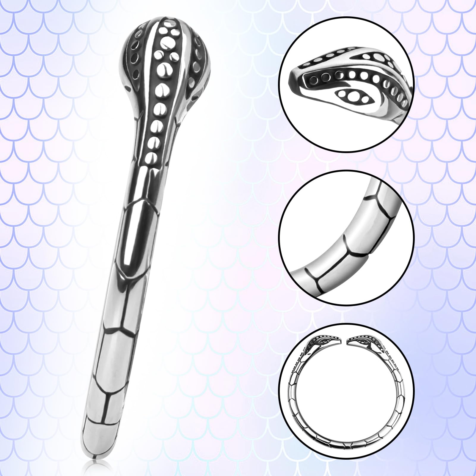 HCUDFN Stainless Steel Penis Ring Glans Ring Etal Cock Rings S Penis