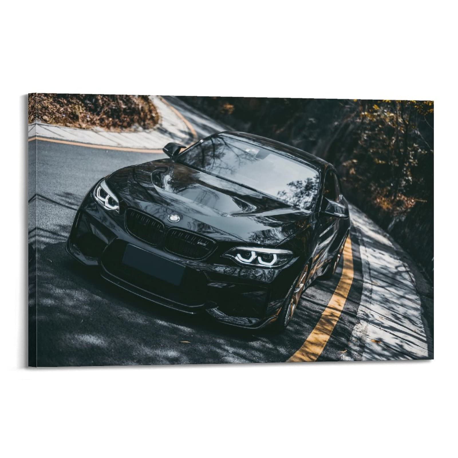 Junna Frame-Style Sport Car Poster For Bmw F87 M2 Supercar Racing Car Decorative Painting Canvas Wall And Art Picture Family Bedroom Decor 20X30inch(50X75cm)