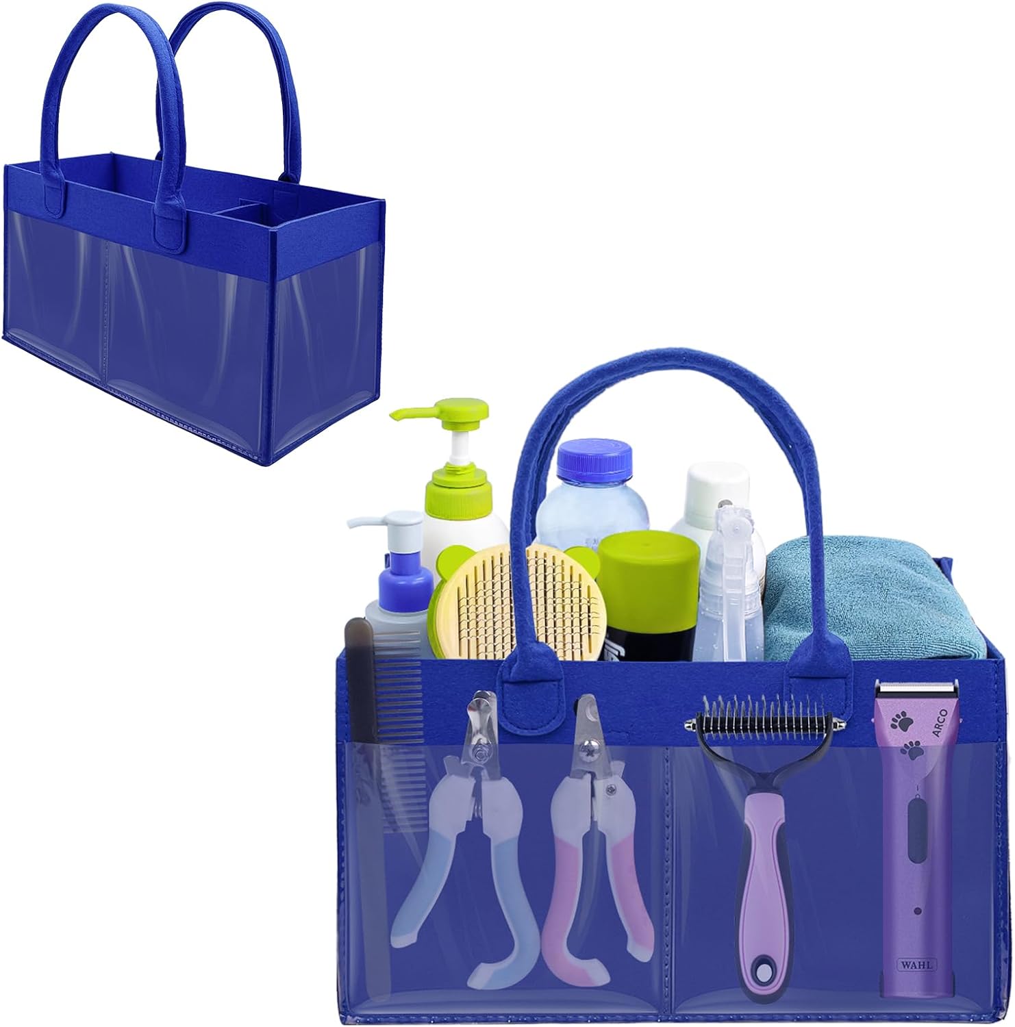 Small Pet Grooming Tote Bag, Dog Storage Organizer...