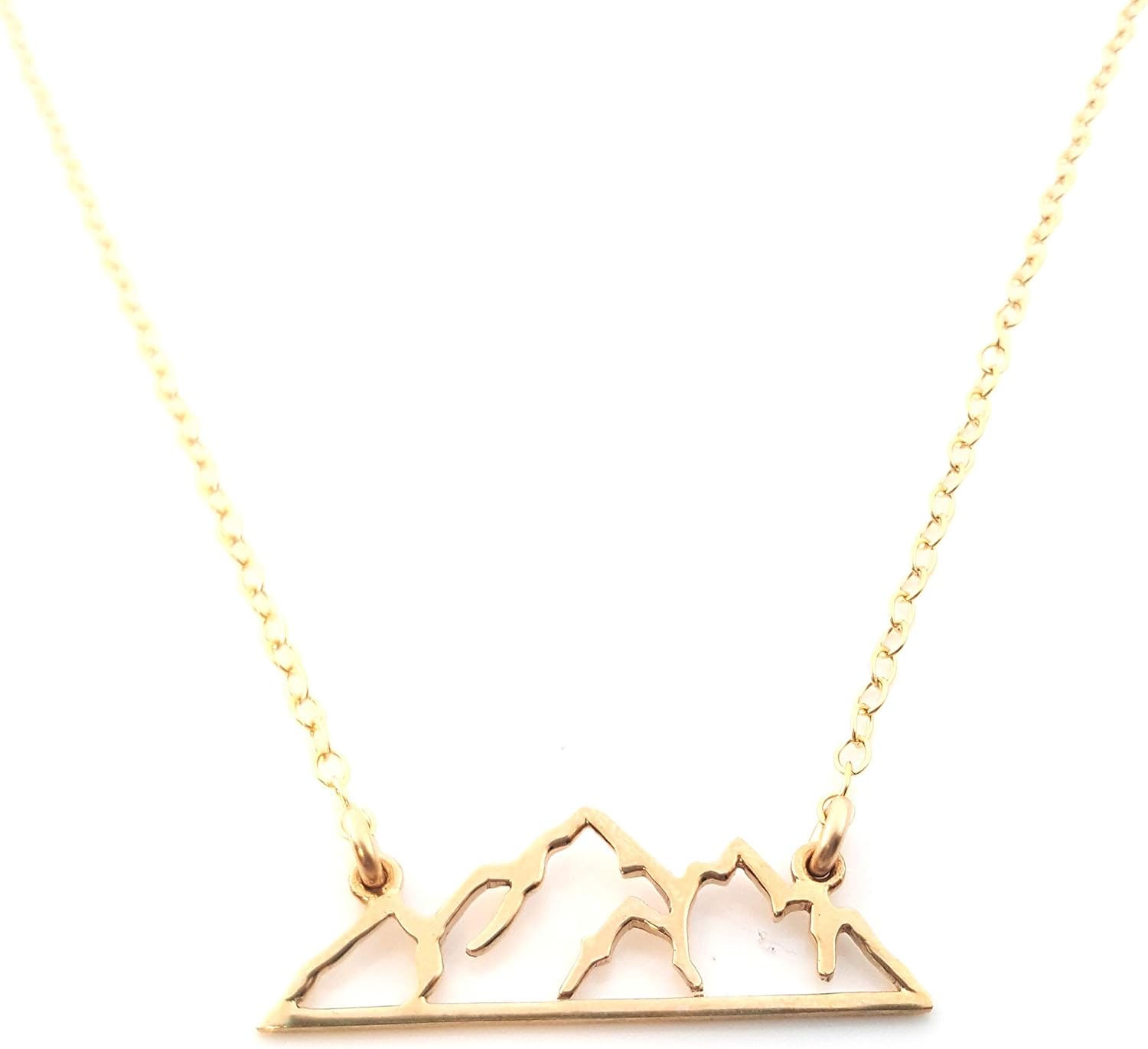 Mountain Bar Necklace – 14k Gold Filled Minimalist Jewelry – Nature Inspired Gift for Her