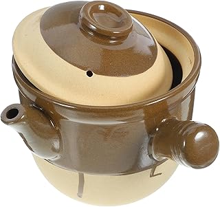 Pot en Terre Cuite Traditionnelle pour Médecine Chinoise Marmite à Remède Bouillante Vintage Grosse Taille Résistant Haute Température pour Cuisson au Gaz et Feu Ouvert Ustensile