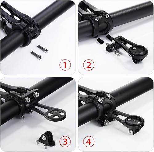 Miniatura 2 de Soporte de bicicleta para Wahoo Elemnt, Bolt, Roam, Mini - Soporte de computadora de bicicleta de aleación de aluminio ajustable