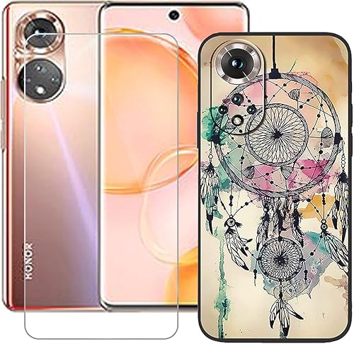Miniatura 10 de Funda para Honor 50 + protector de pantalla de vidrio templado, silicona suave, carcasa de gel de TPU flexible para Honor 50 (6.57")  LLM11