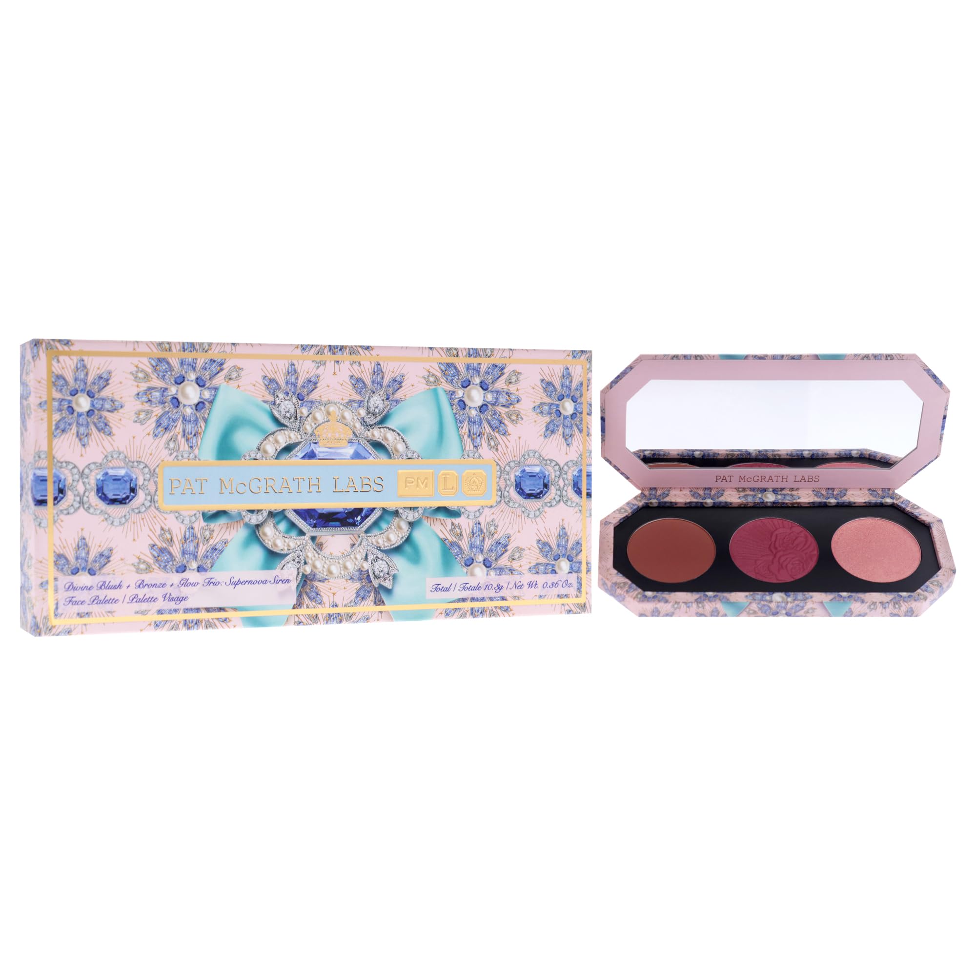 Divine Blush Plus Bronze Plus Glow Trio - Supernova Siren by Pat Mcgrath Labs for Women - 0.36 oz Makeup