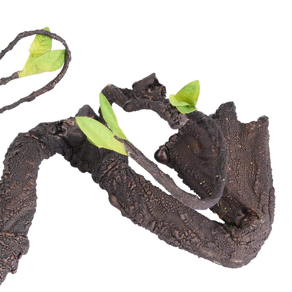 Reptilien künstliche Pflanzen flexibel biegbar künstliche Baum Rebe Dschungel Reben Terrarium Käfig Lebensraum Dekor für Eidechse Spinne Chamäleon Schlangen Gecko[S] Bäume