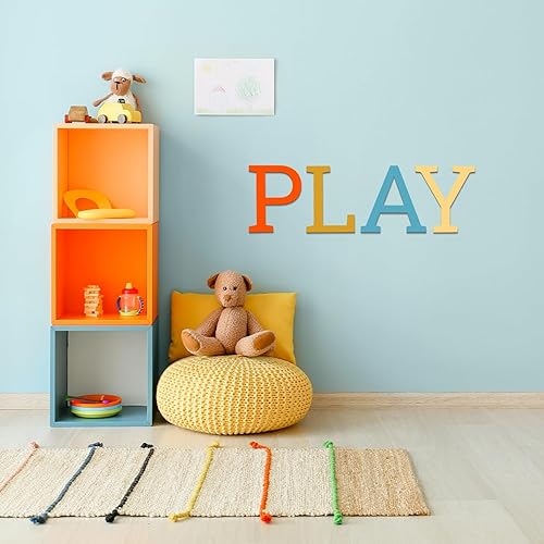 Miniatura 5 de Letras de madera para decoración de pared, letra T grande de madera de 12 pulgadas para manualidades, letras de madera del alfabeto en blanco sin