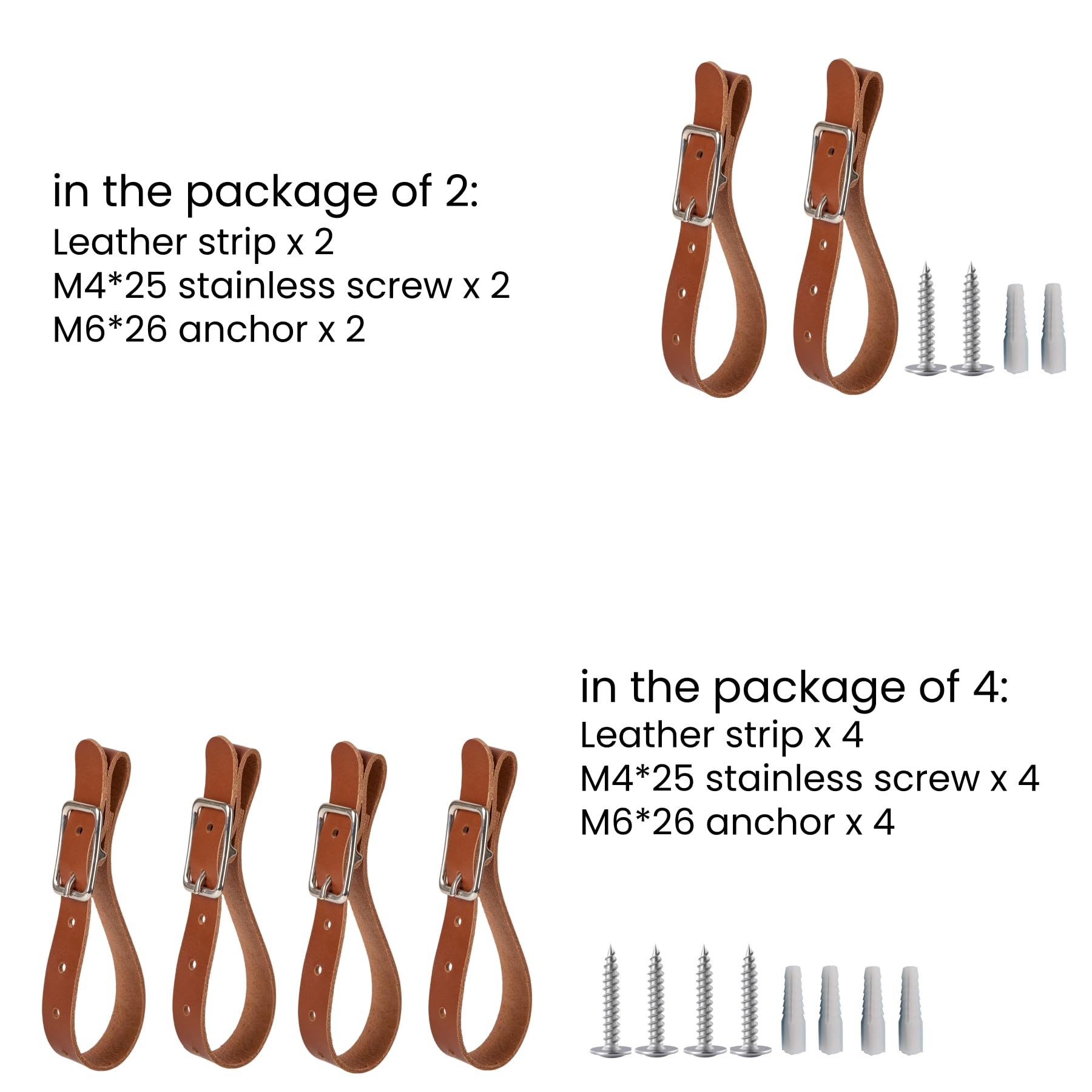 Snapklik.com : DeYoungArbeit Leather Hanging Straps Gun Rack Wall Mount ...