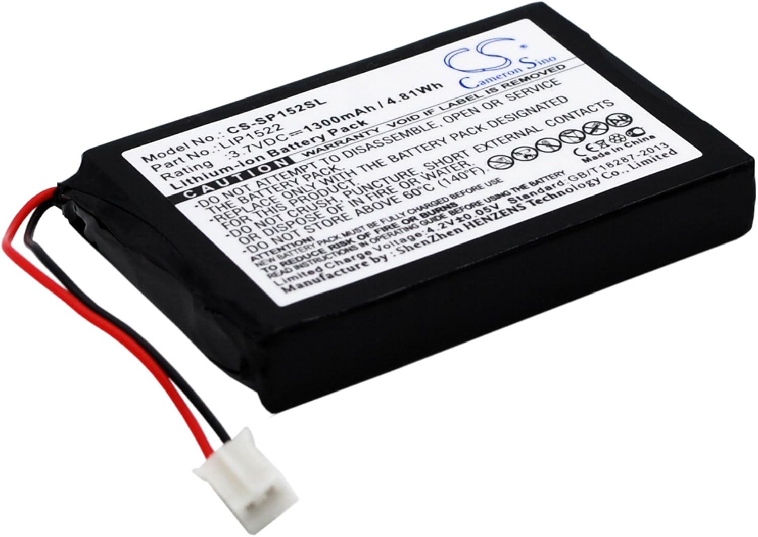 Cameron Sino® 1300mAh Li-ion Rechargeable LIP1522 Game Console Battery Replacement for Sony Dualshock 4 Wireless Controller CHU-ZCT1H