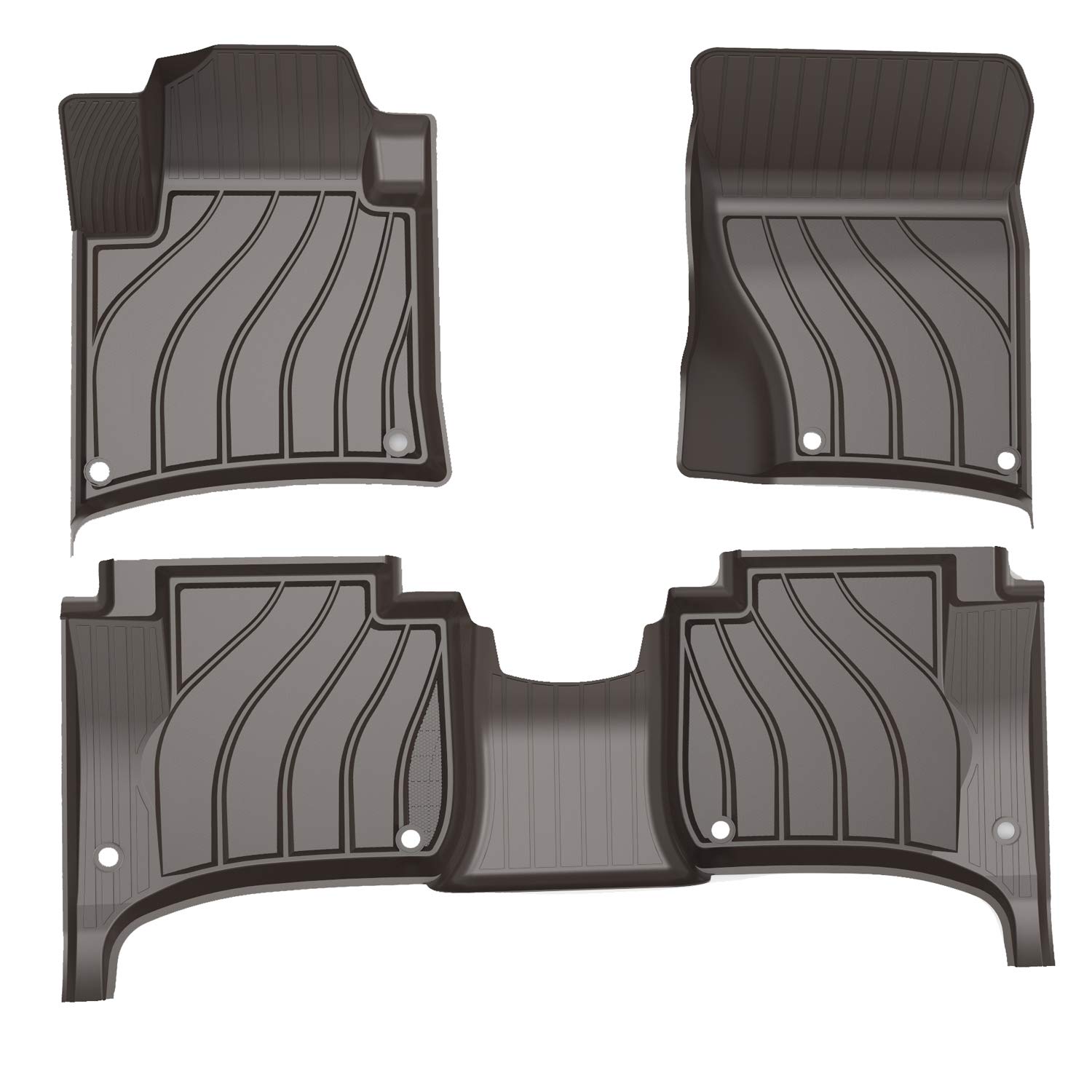 3W Floor Mats for Porsche Macan(20142019) Full Set Heavy Duty Car