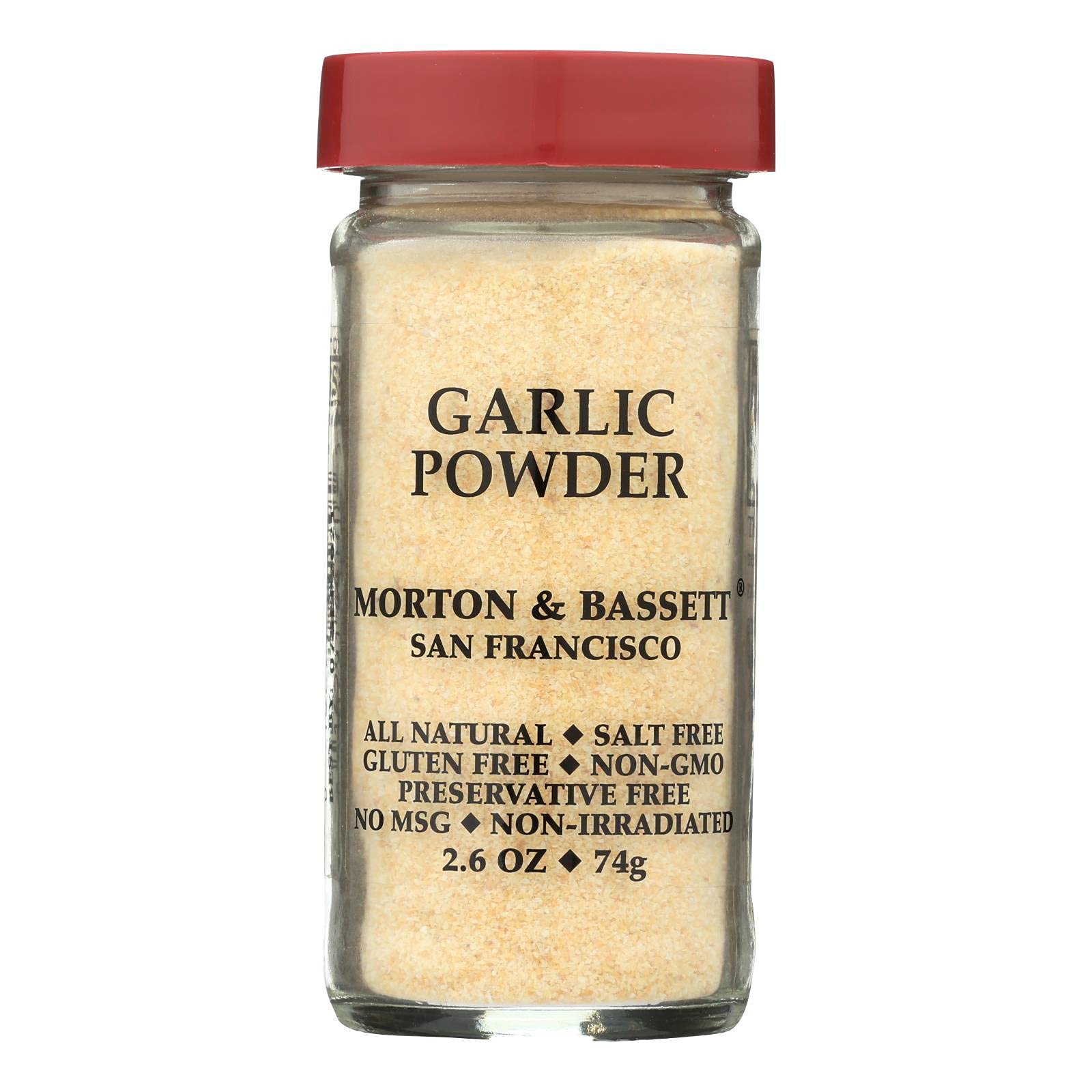 Morton & Bassett, Seasoning, Garlic Powder, Pack of 3, Size 2.6 OZ, (Gluten Free Yeast Free) 3