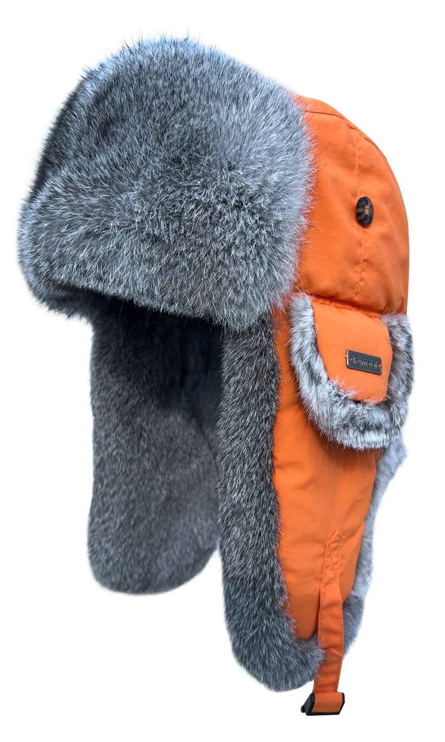 Winter Trapper Hat for Men Women 100% Real Rabbit Fur Russian Fur Winter Ushanka Hat Men Aviator Hat Mens Trapper Hat