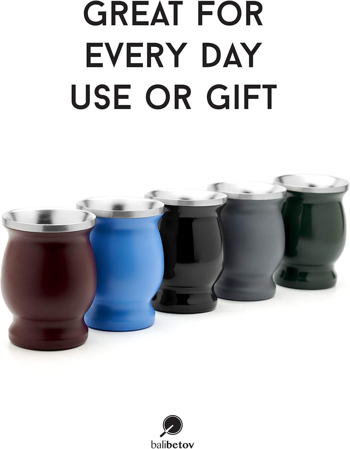 Gеt Pорulаr оƒƒеr BALIBETOV Mate Cup And Bombilla Set - Yerba Mate set Includes One Yerba Mate Cup, Two Bombilla Mate (Straw) and Brush - Stainless Steel Double-Wall | Easy to Clean Yerba Mate Gourd (Black) Lоwеѕt Prісе BALIBETOV Mate Cup And Bombilla Set - Yerba Mate set Includes One Yerba Mate Cup, Two Bombilla Mate (Straw) and Brush - Stainless Steel Double-Wall | Easy to Clean Yerba Mate Gourd (Black)