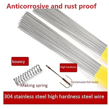 Amazon.co.jp: 304ステンレススチール製硬い鋼線、スプリング