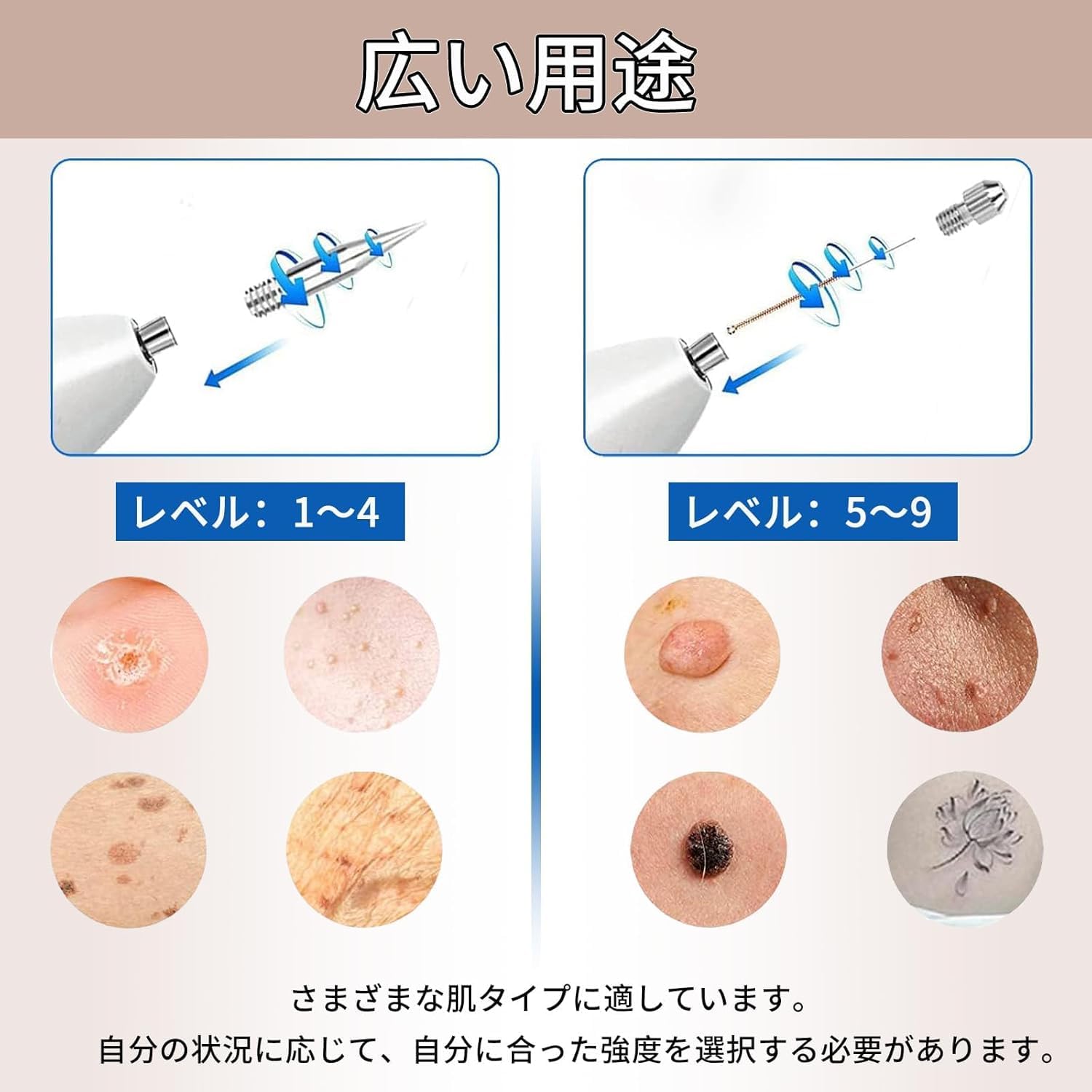 Amazon.co.jp: 美顔器 9段階レベル調節可能 LED表示 照明ブルーライト