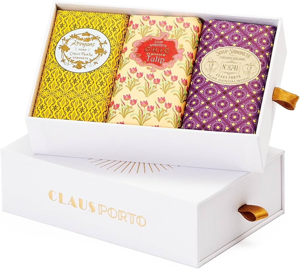 Amazon.com : Claus Porto - Classico Gift Box | 3 Piece Wax Sealed