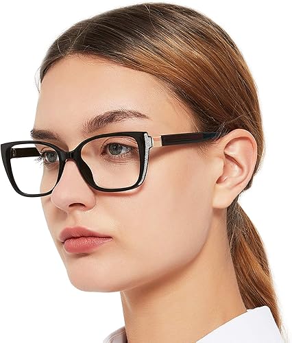 Miniatura 2 de OCCI CHIARI Gafas de lectura vintage para mujer, lector de moda 0 1.0 1.5 2.0 2.5 3.0 3.5 4.0 5.0 6.0 (negro, 3.0)