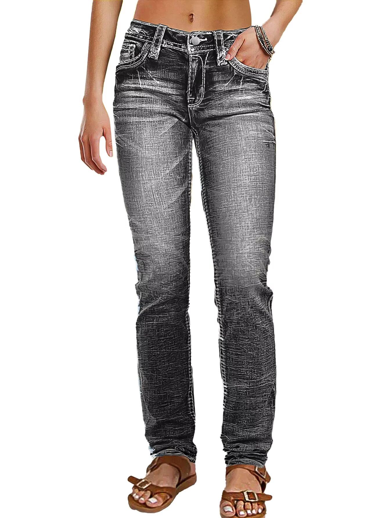 Flamingals Mid Rise Skinny