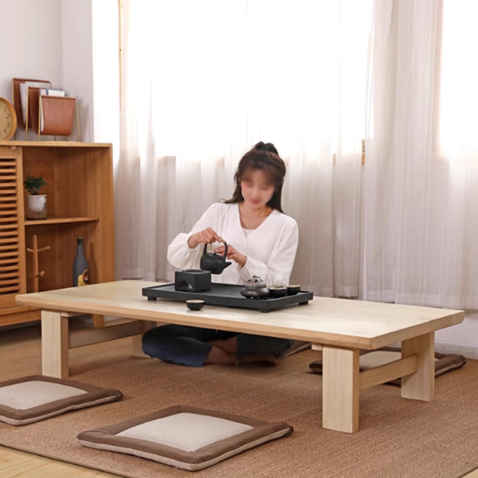 センターテーブル・ローテーブル square Design vintage low table Low Coffee Table, Low Table for Sitting on The Floor Japanese