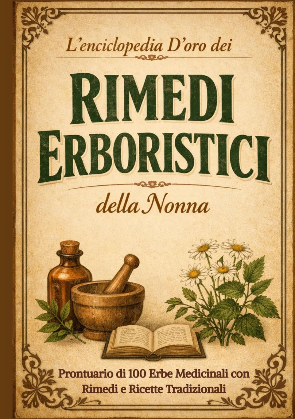 L’Enciclopedia D’oro dei rimedi Erboristici della Nonna: Prontuario di 100 Erbe Medicinali con Rimedi e Ricette Tradizionali.Guida a Tinture, Oli e Infusi per la Salute Naturale di Tutta la Famiglia